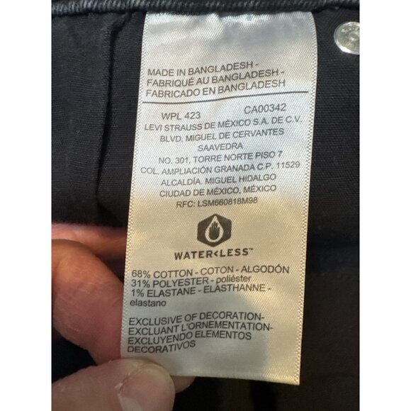 Signature By Levi Strauss & Co. Heritage High-Rise Black Denim Shorts Size 12 W3 - Picture 4 of 9